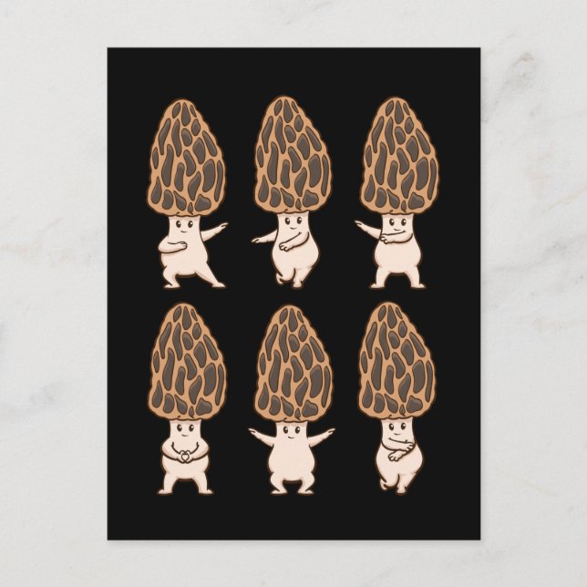 Morel Mushroom Fungi Hunter Mycology Gift Morels Postcard (Front)