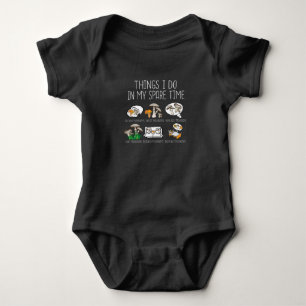 Morel Mushroom Hunter Gift Fugi Foraging Mushrooms Baby Bodysuit