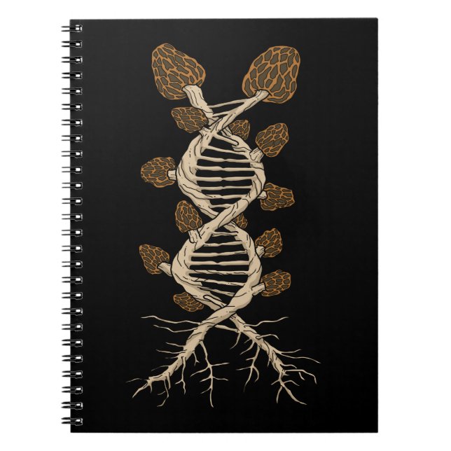 Morel Mushroom Hunter Gift Fungi Foraging Mushroom Notebook (Front)