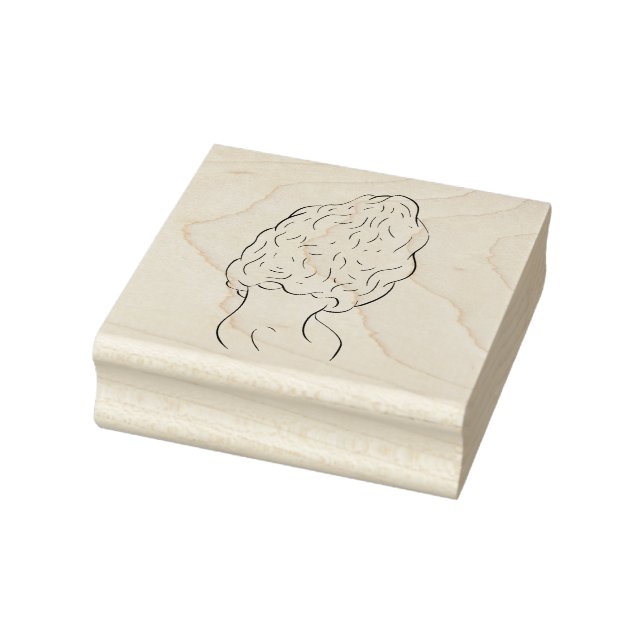 Morel Mushroom Hunter Wood Art Stamp (Stamp)