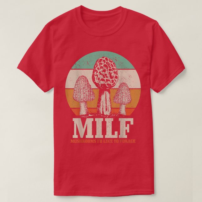 Morel Mushroom Hunting M  T-Shirt (Design Front)