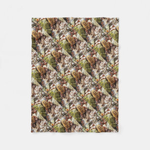 Morel Mushroom in the Wild Fleece Blanket