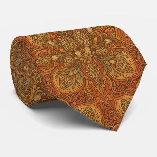 Morel Mushroom Mandala Tie