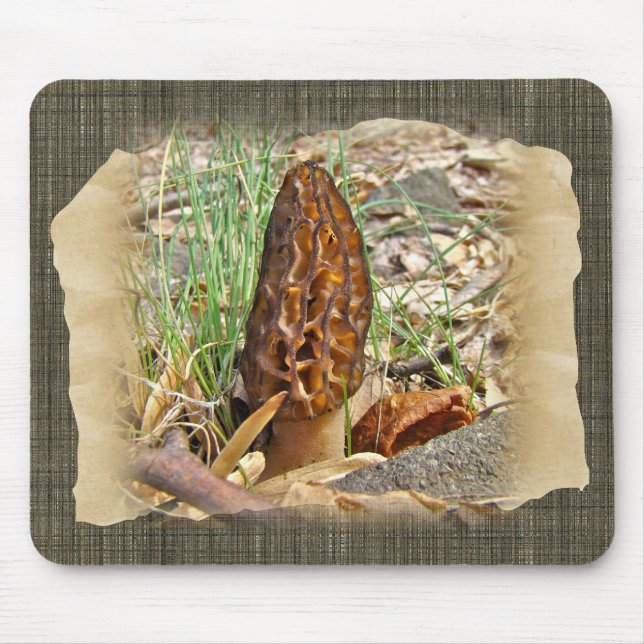 Morel Mushroom Mouse Mat (Front)