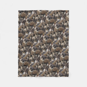Morel Mushrooms Fleece Blanket