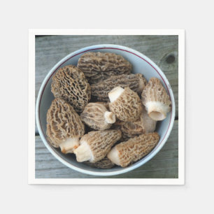 Morel Mushrooms Napkin
