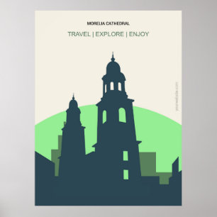 Morelia Cathedral Poster