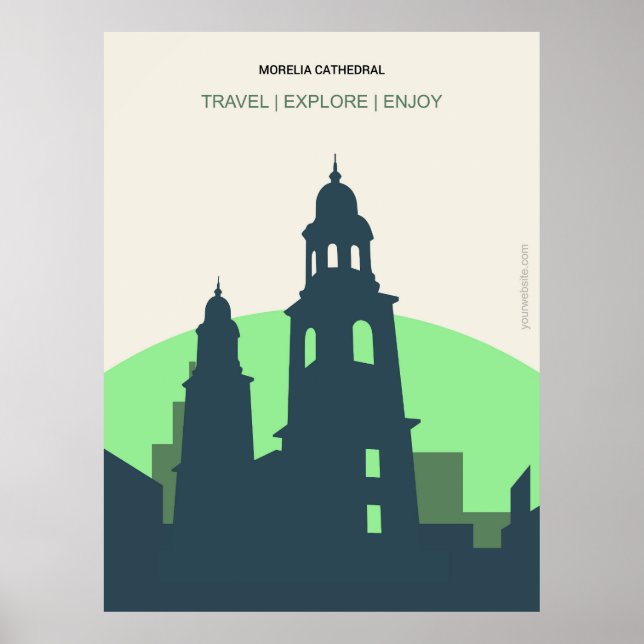 Morelia Cathedral Poster (Front)