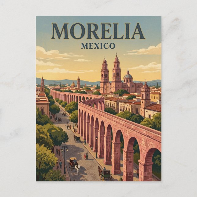 Morelia Mexico Postcard (Front)