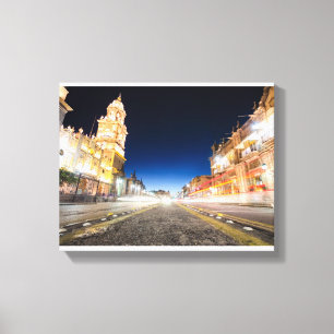 Morelia Michoacan Nights Canvas Print