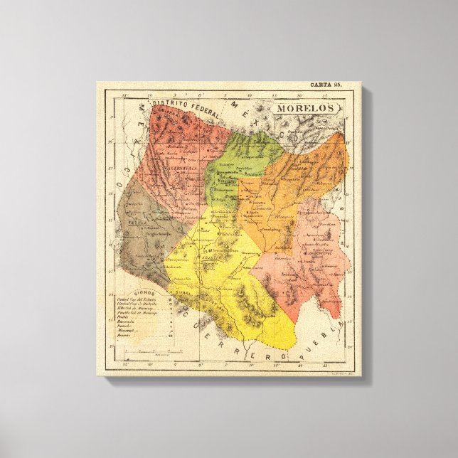 Morelos, Mexico Canvas Print (Front)