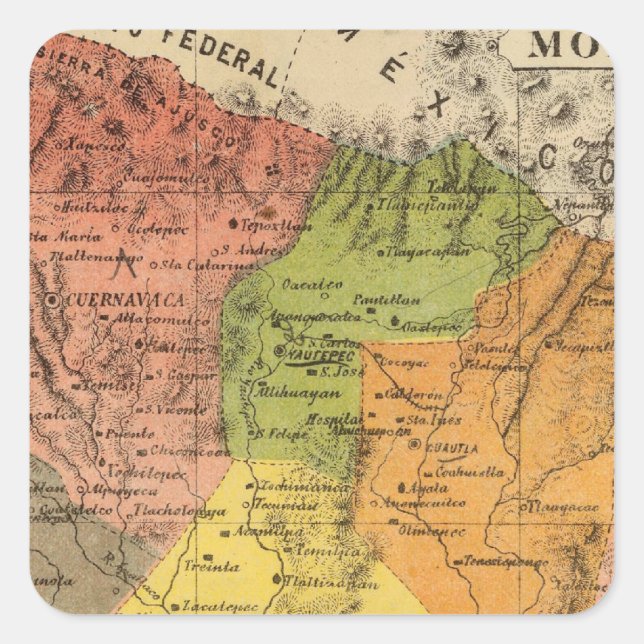 Morelos, Mexico Square Sticker (Front)