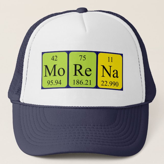 Morena periodic table name hat (Front)