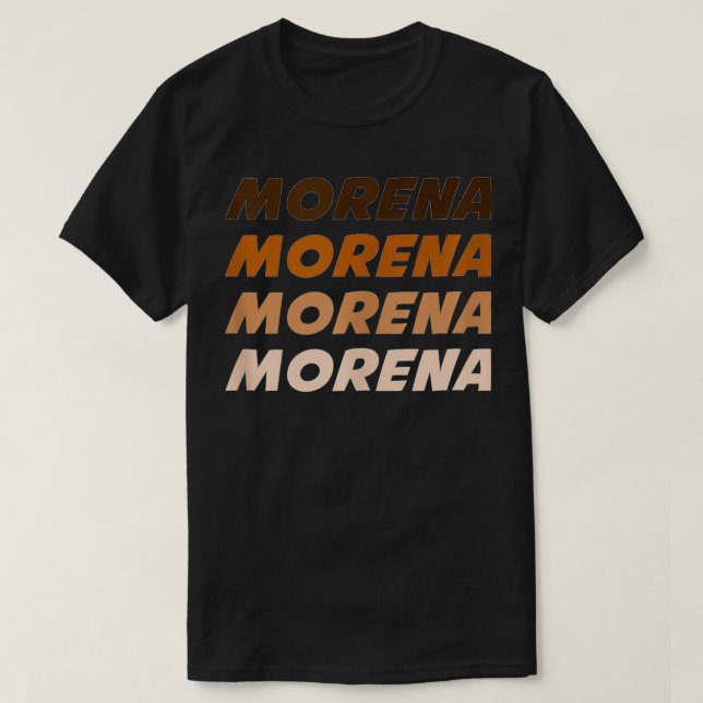 Morena Wedding Party Fun Latina Spanish Meican  T-Shirt (Design Front)