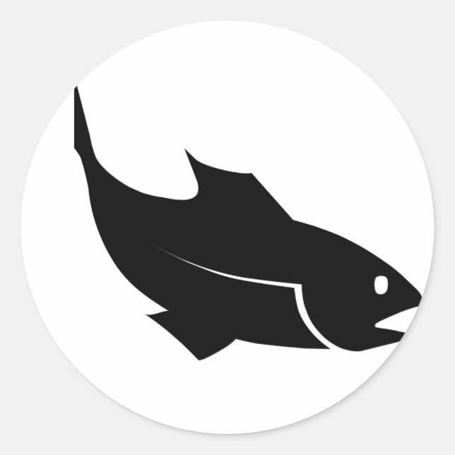 Moreno fish - Go fishing Classic Round Sticker (Front)