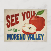 Moreno Valley California Apple - Vintage Travel