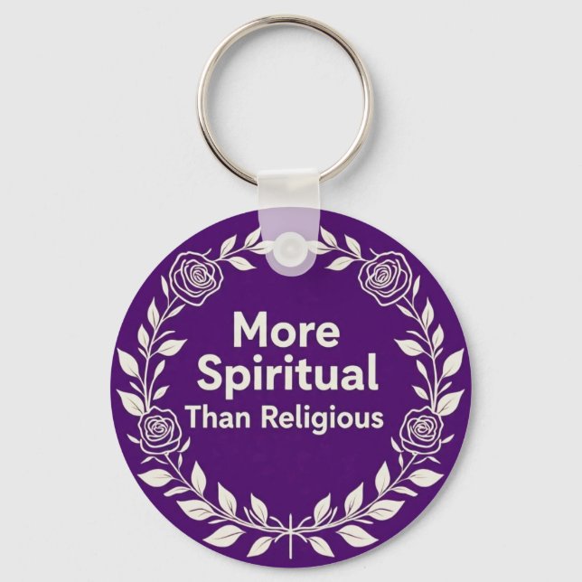MoreSpiritualPerson Key Ring (Front)