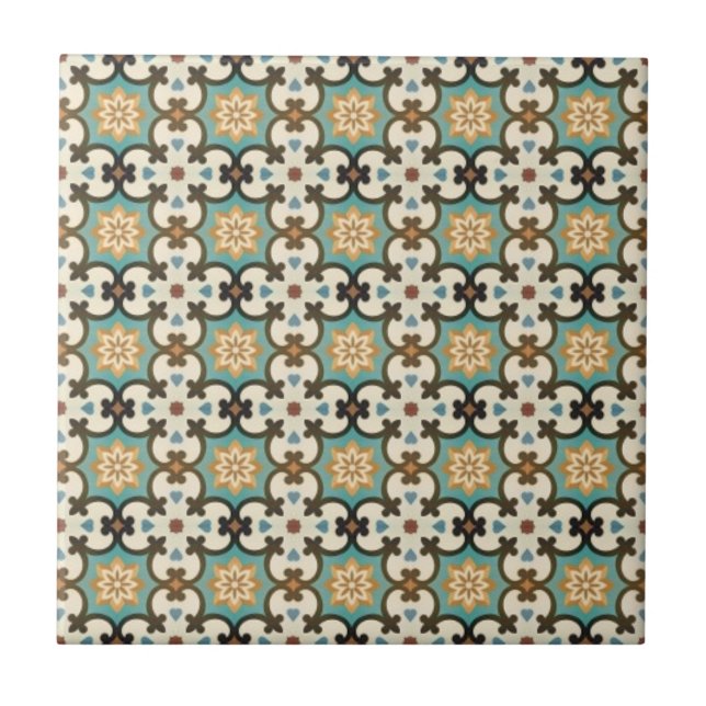Moresque Pattern Tile (Front)