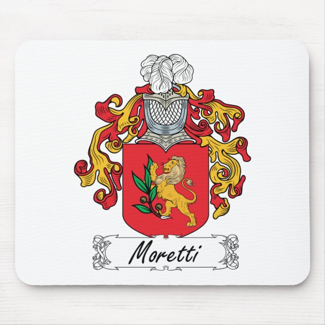 Moretti Family Crest Mouse Mat (Front)