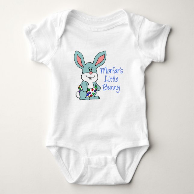 Morfar's Little Bunny Baby Bodysuit (Front)