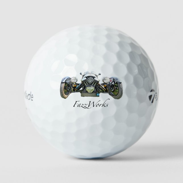 Morgan Car Golf Ball with FazzWorks Logo (Front)
