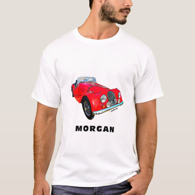 Morgan Classic British Sports Car Customize T-Shirt (Front)