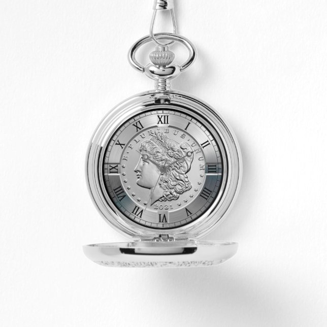 Morgan Commemorative Silver Dollar Obverse ~ * ~  Watch (Front)