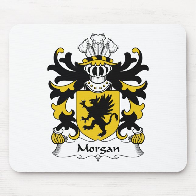 Morgan Family Crest Mouse Mat (Front)
