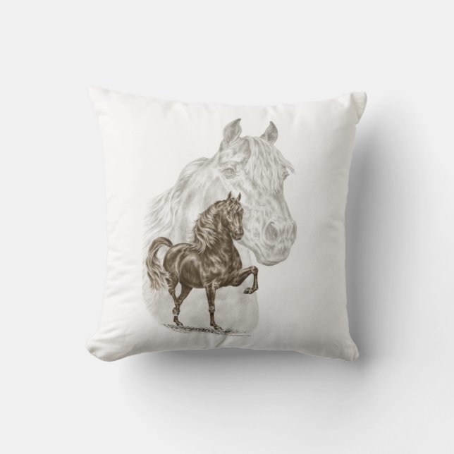 Morgan Horse Art Cushion (Front)