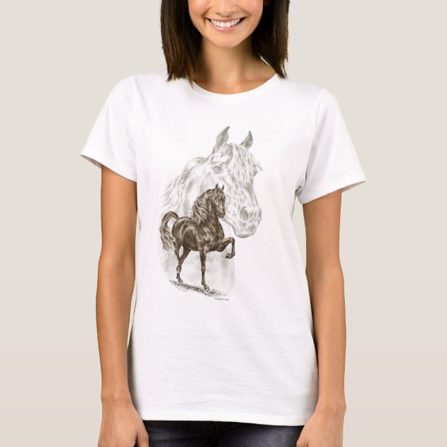 Morgan Horse Art T-Shirt (Front)