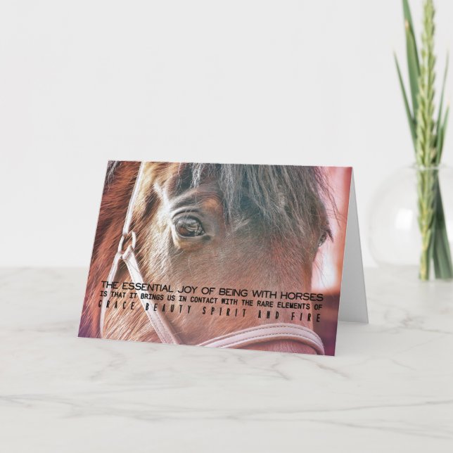 MORGAN HORSE Greeting Card (Front)