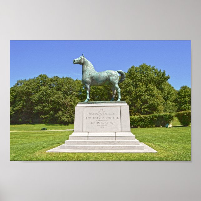 Morgan Horse Statue, Vermont Poster (Front)
