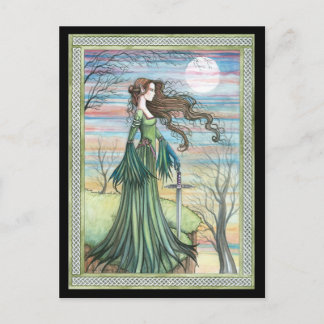 Morgan Le Fay  Fantasy Art Postcard