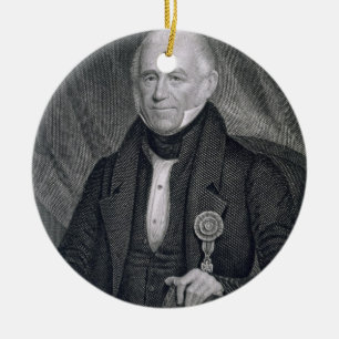 Morgan Lewis, engraved by Asher Brown Durand (1796 Ceramic Tree Decoration