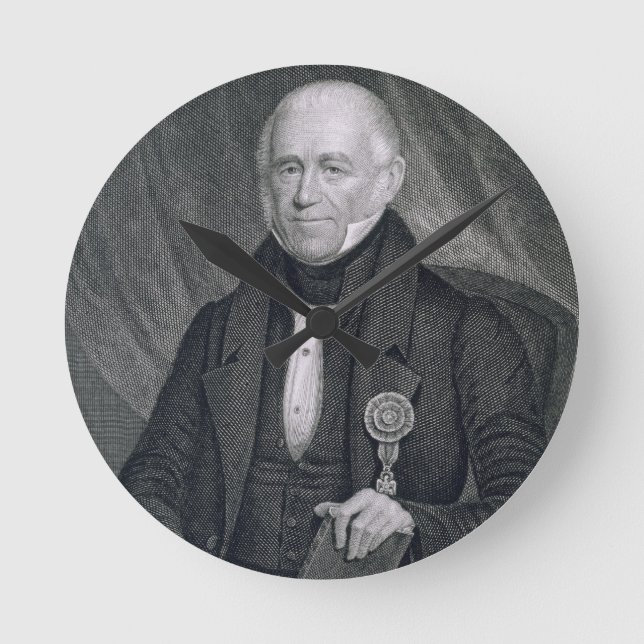 Morgan Lewis, engraved by Asher Brown Durand (1796 Round Clock (Front)
