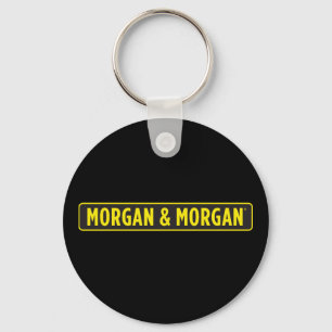 Morgan & Morgan Small Round Button Key Ring