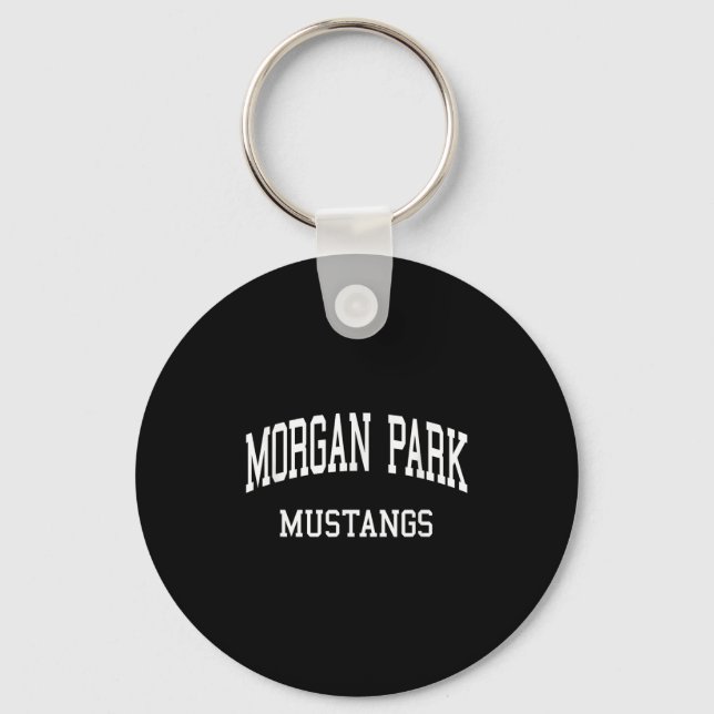 Morgan Park High School Hs Chicago Il Retro Sports Key Ring (Front)