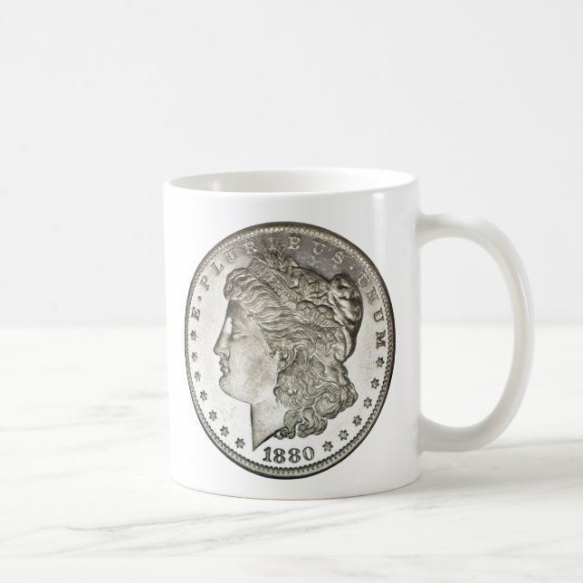 Morgan Silver Dollar Cup Mug (Right)