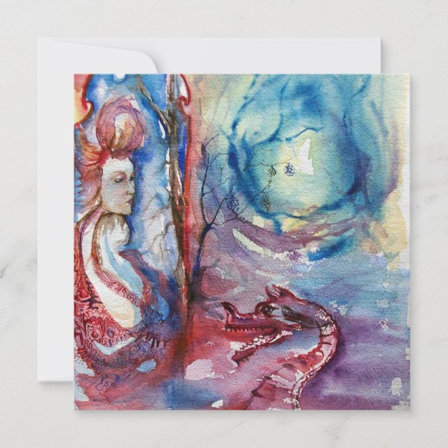 MORGANA , pink blue Invitation (Front)