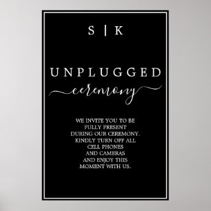"Morgana Wedding Suite" - Unplugged Ceremony Sign