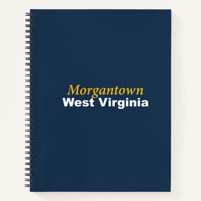 Morgantown, West Virginia Spiral Notebook   (Front)