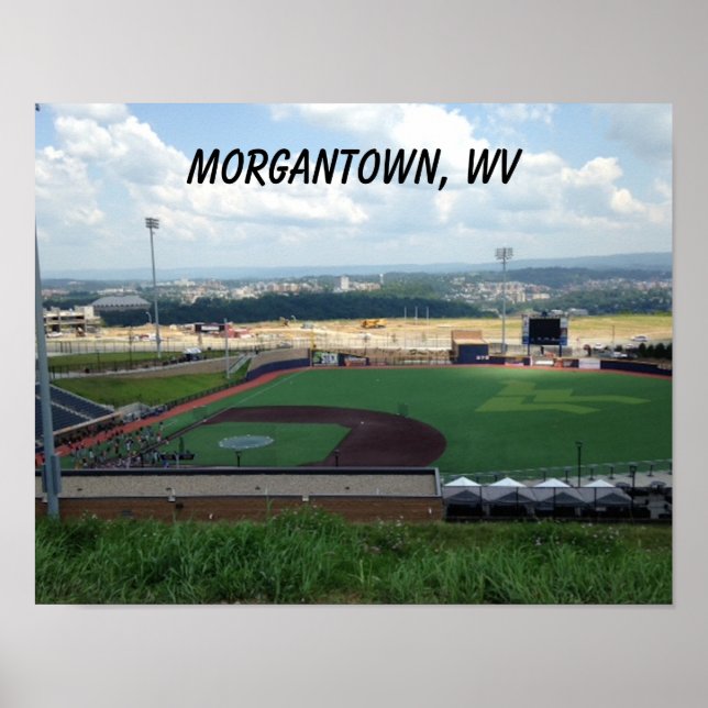 Morgantown WV from Baseball Field Posters (Front)