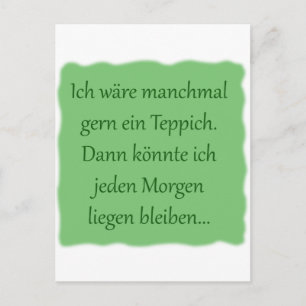 Morgens liegen bleiben postcard