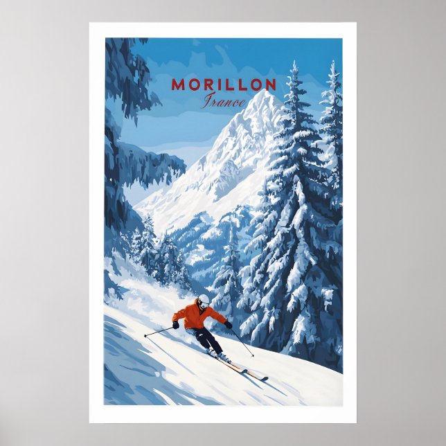 Morillon Ski Wall Art (Front)