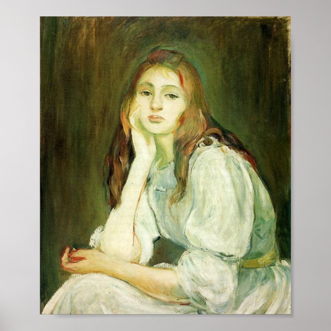 morisot_julie_daydreaming_1894 poster (Front)