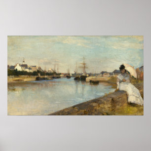 Morisot - The Harbour At Lorient 1869 Poster