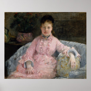 Morisot - The Pink Dress 1870 Poster
