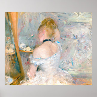 Morisot Woman at her Toilette French Impressionist Poster