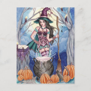 Morissa - Witch Postcard