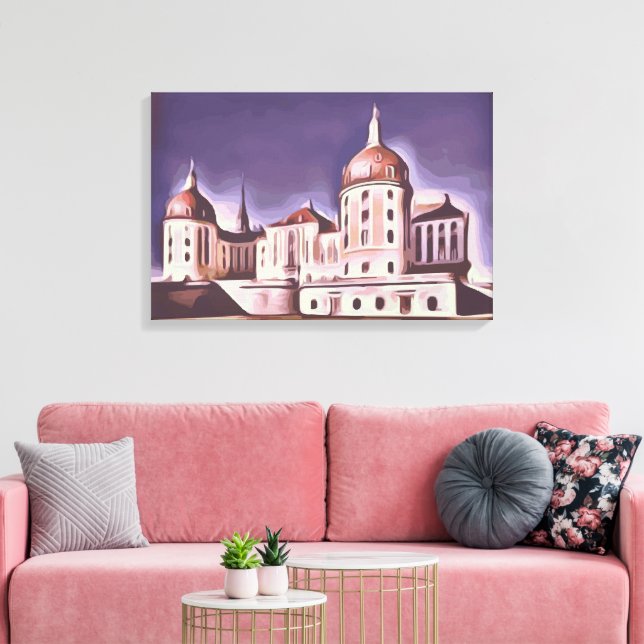 Moritz castle canvas print (Insitu(LivingRoom))